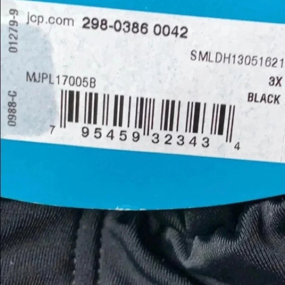 Bikini Boutique Black Leaf Print Swim Top, Brief 3X NWT - Picture 9 of 11